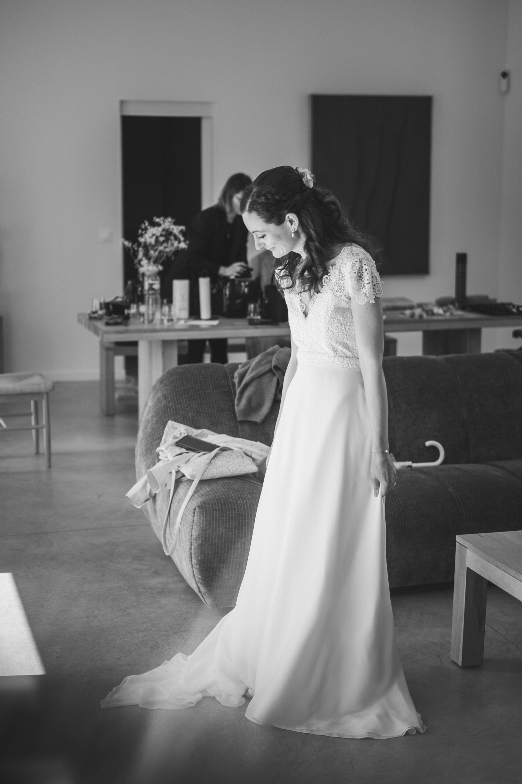 Inès — jour de mariage robe Elsa Barois