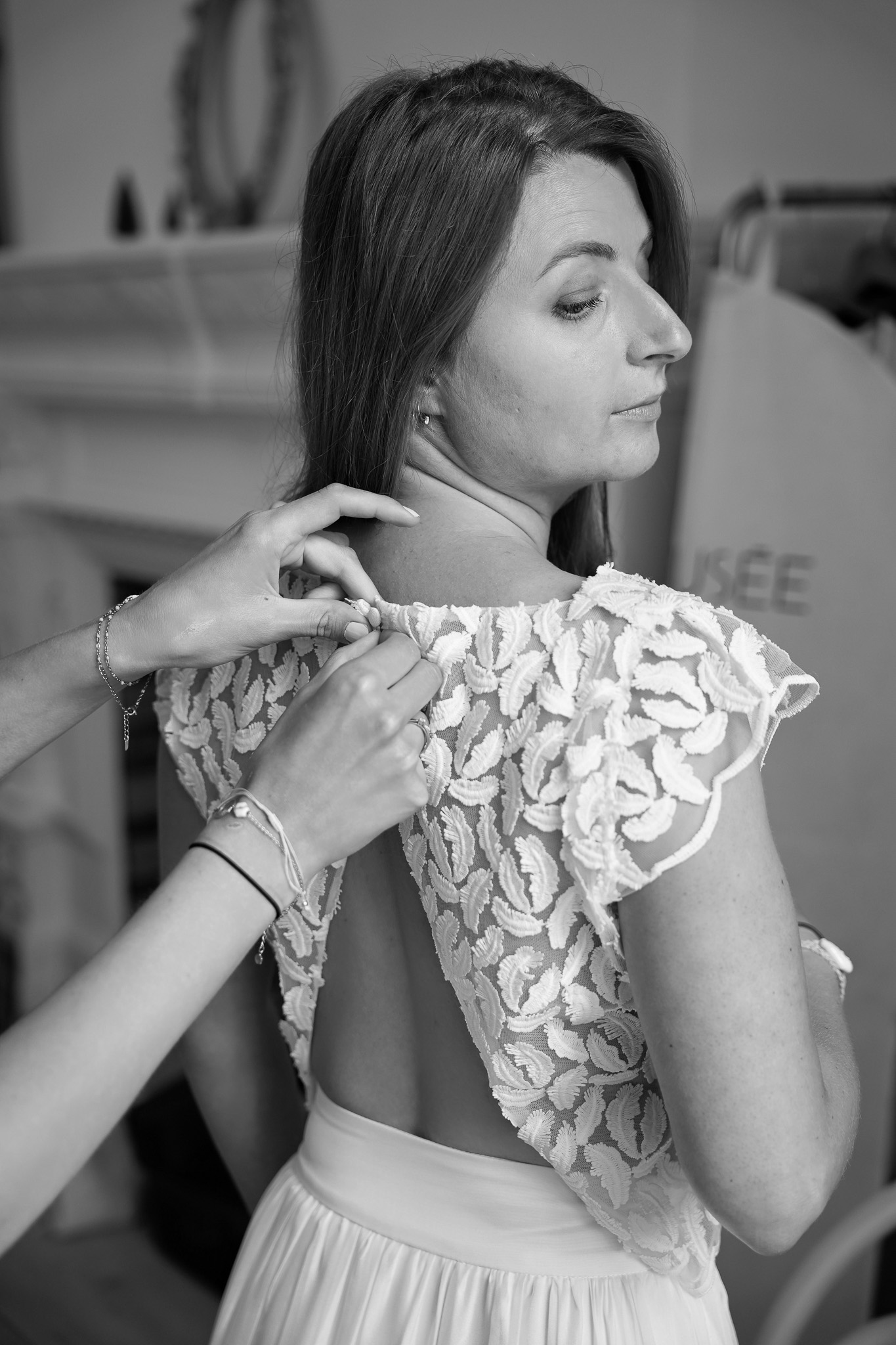 Mélanie — détail jupe soie