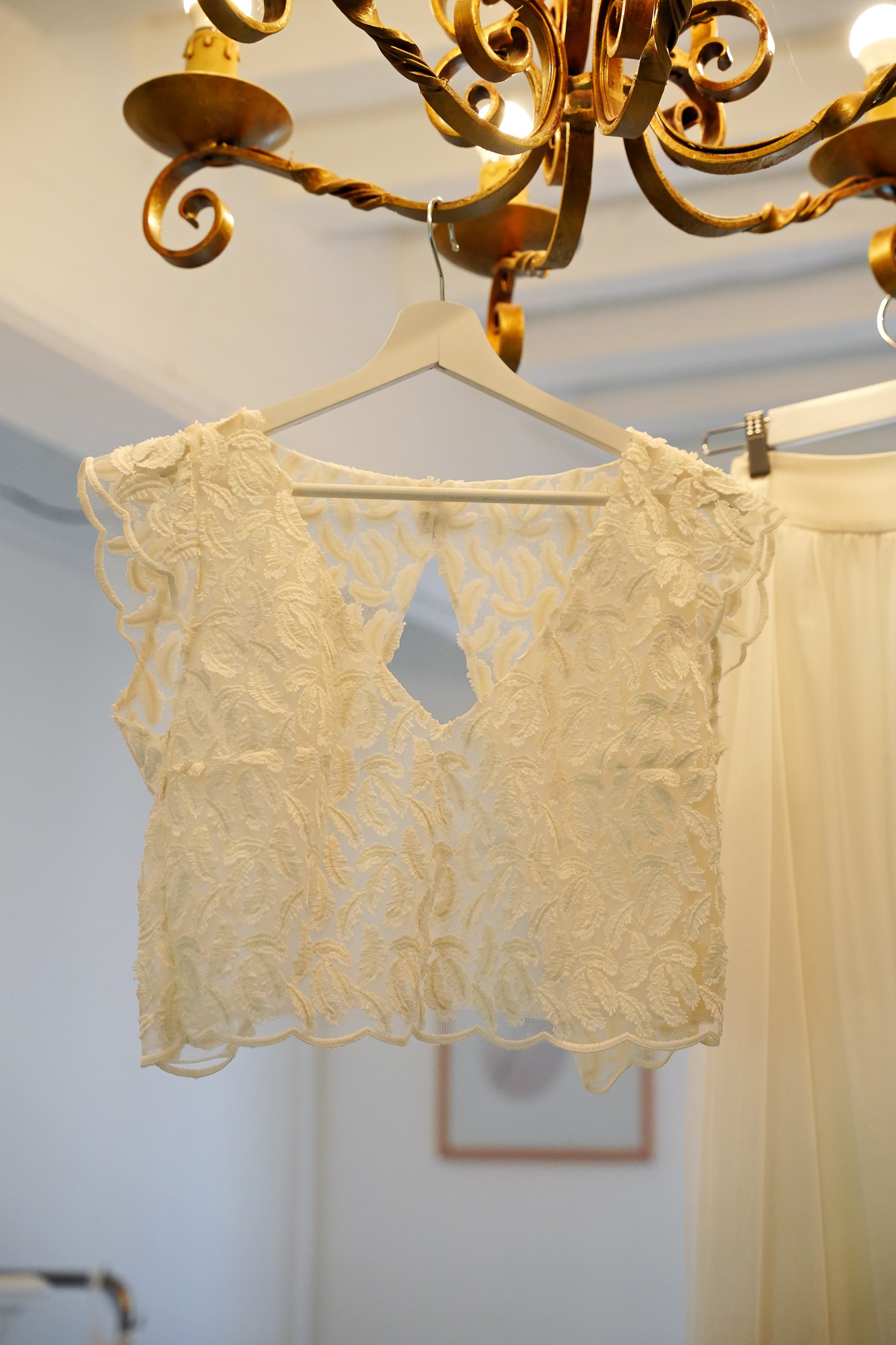 Mélanie — détail top tulle