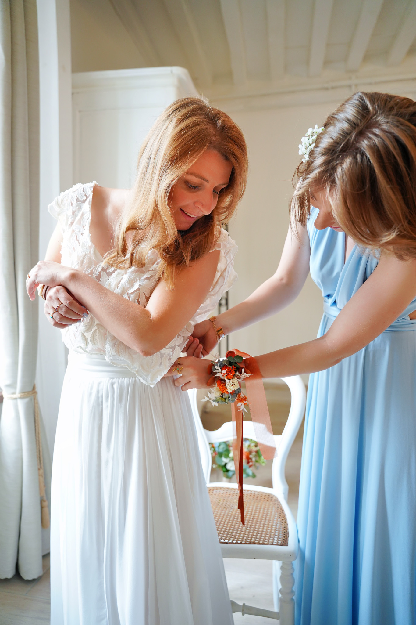 Mélanie — jour de son mariage