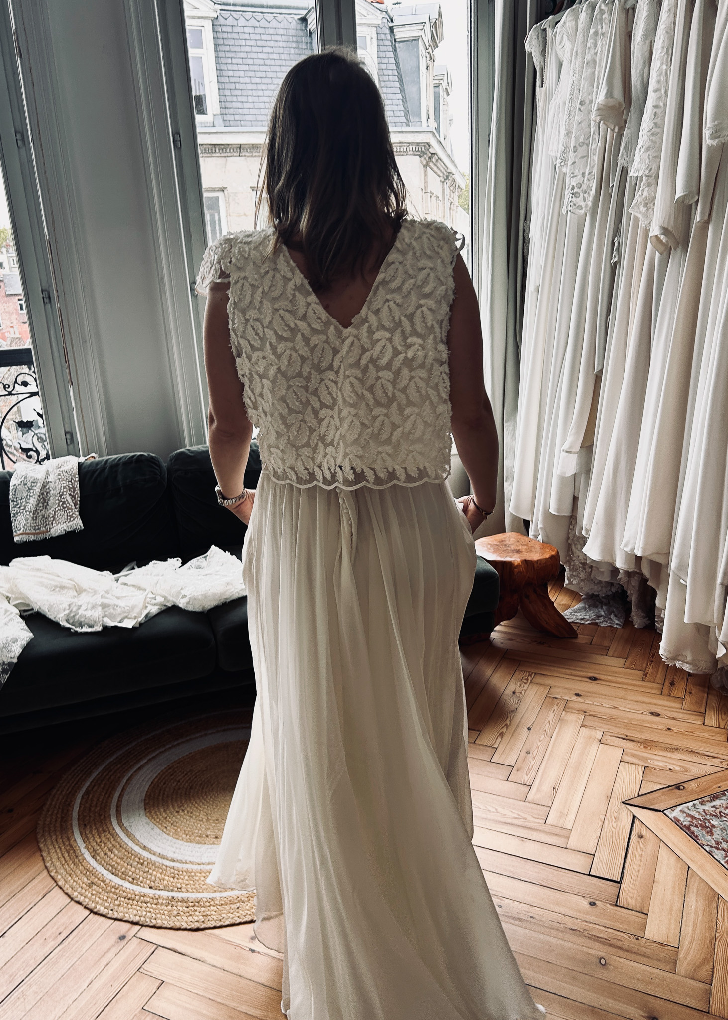 Mélanie — essayage détail top