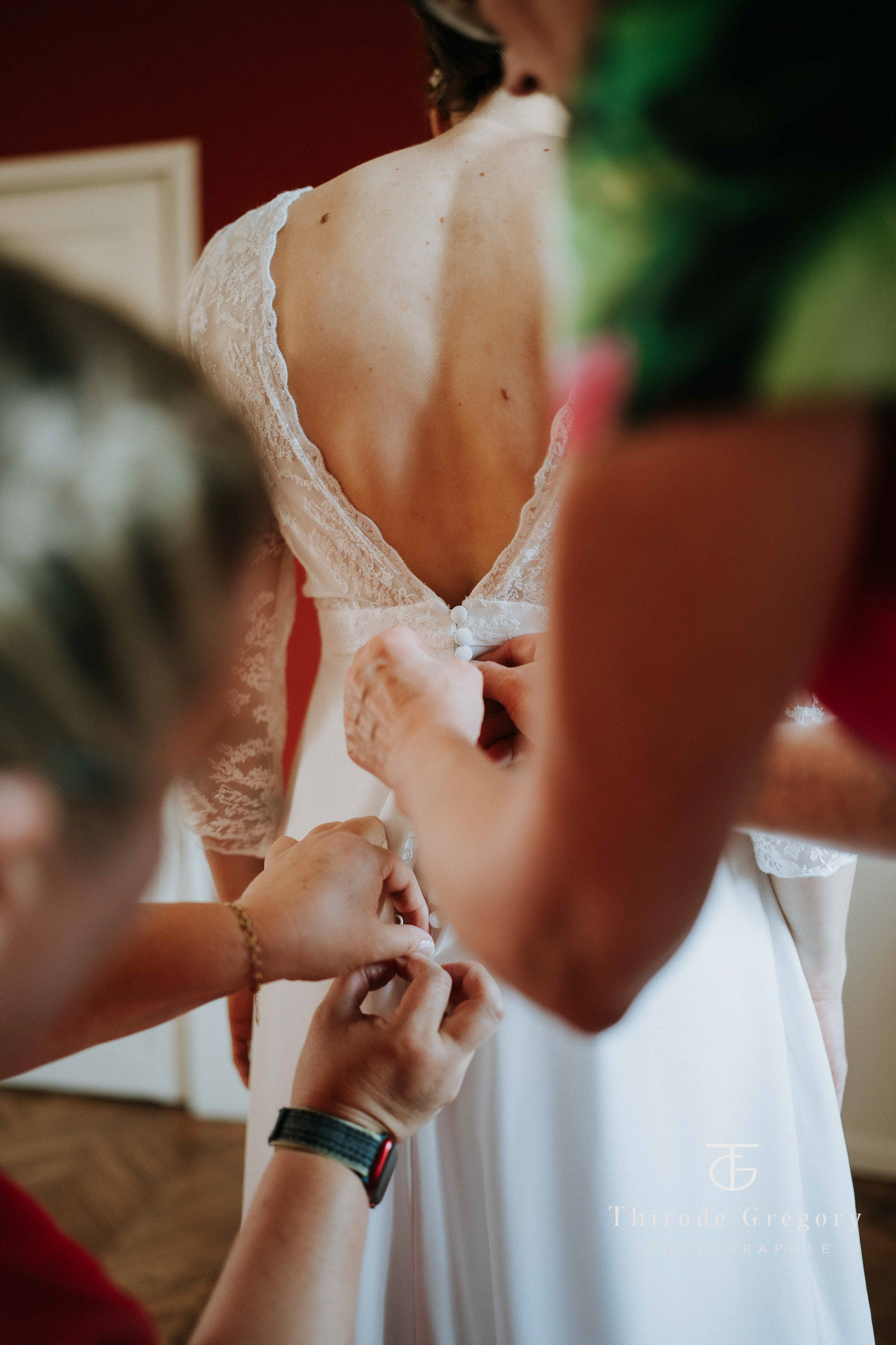 Claire — traîne et jupe en mousseline de soie, robe ISABELA Elsa Barois